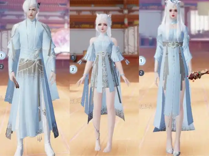 天涯明月刀手游  #天刀染色宝宝们上面是三个形体的展示,一个辣条三