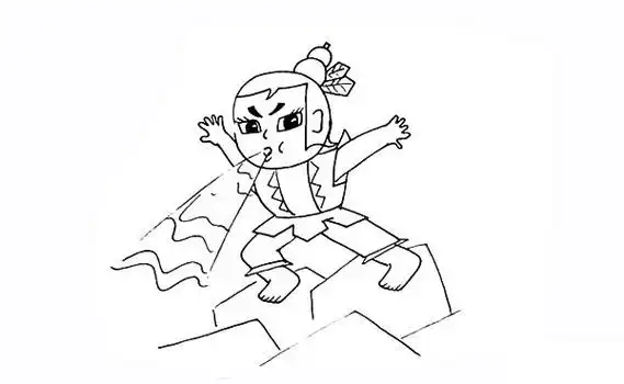 水娃怎么画 葫芦娃水娃简笔画彩色画法步骤步骤教程