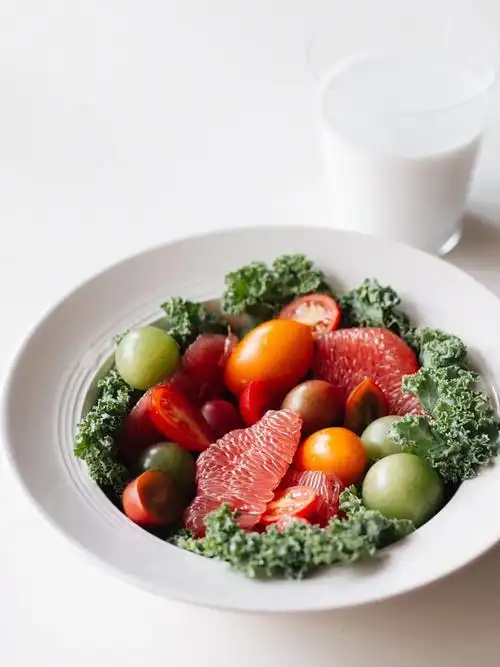 夏日brunch西柚番茄羽衣甘蓝沙拉01