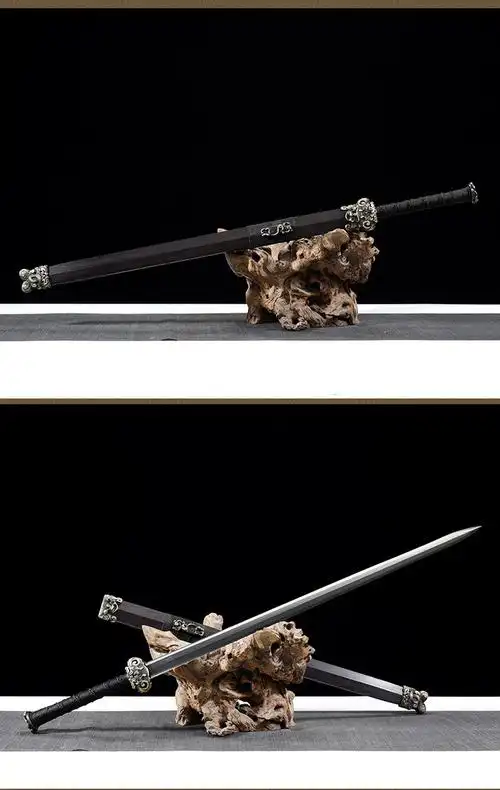 游龙汉剑大汉剑花纹钢一体刀剑硬剑冷兵器龙泉汉剑沈广隆工艺品未开刃