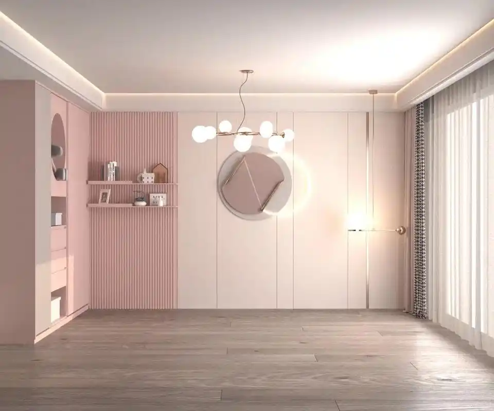 小成本打造高级感3d直播背景看过来#直播间装修效果图 #直播 - 抖音