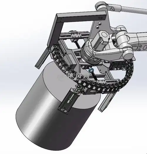 100kg圆筒件机器人码垛夹具及底座