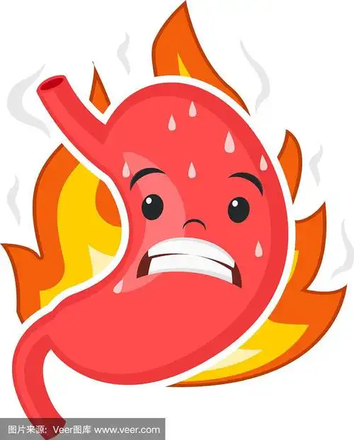 胃痛苦的痛苦,烧心在一个