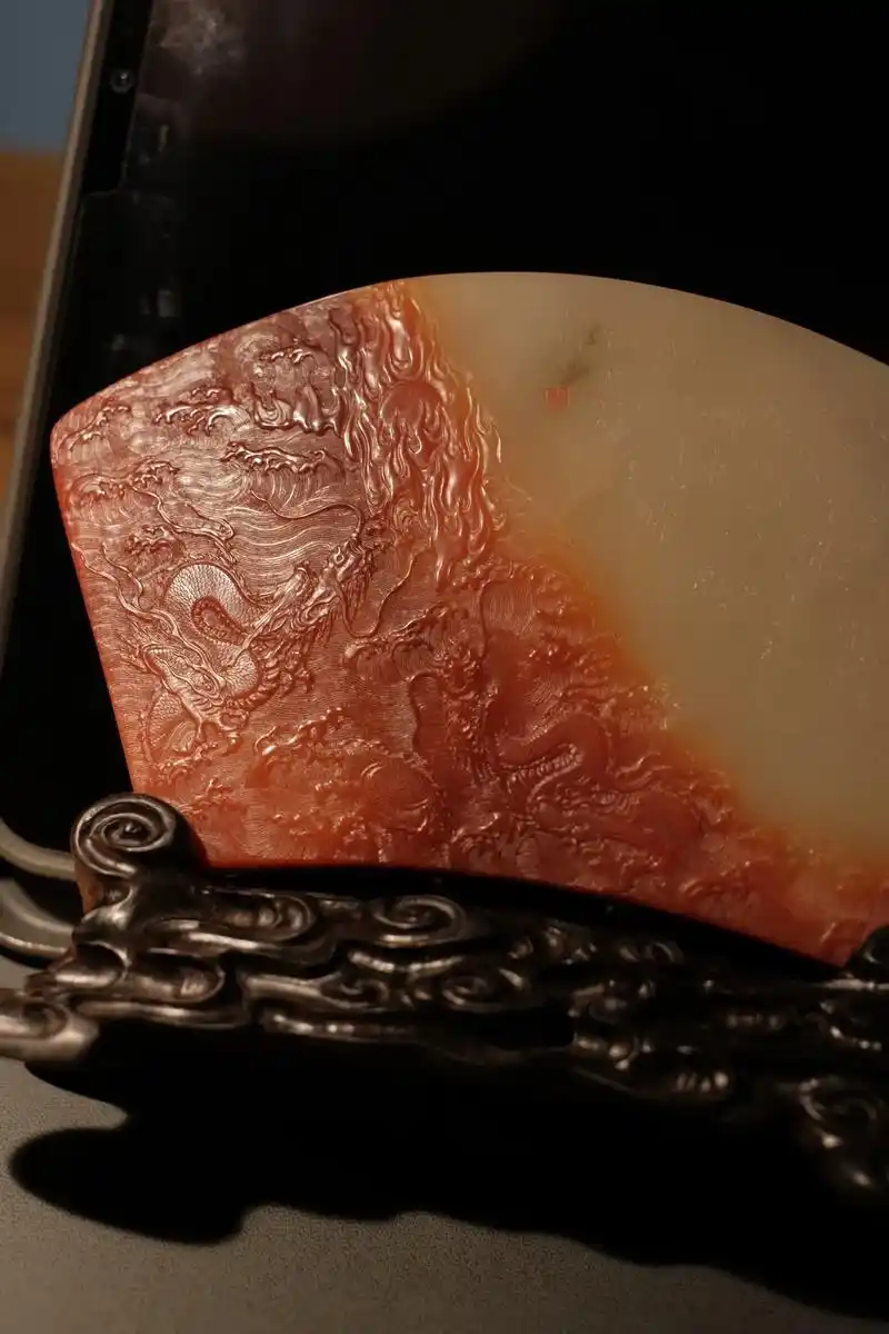 寿山石芙蓉石.#纯手工雕刻 #精品摆件 - 抖音