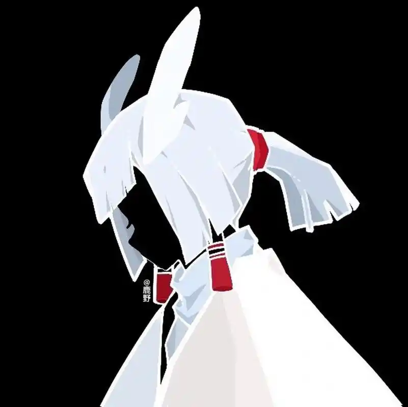 [光遇头像]002 光遇白鸟头像红黑配色 日常画画光遇