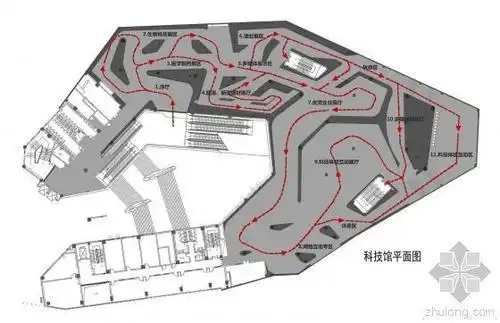 中国科技馆平面图简笔画