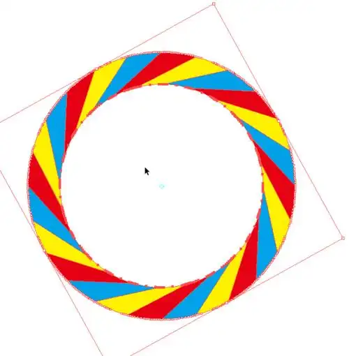 ai里怎么把一个圆的图形转变成条形呢