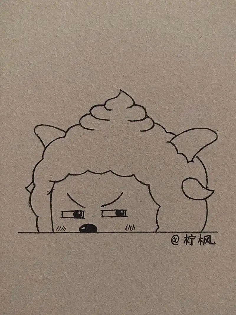 懒羊羊.#绘画过程图#绘画过程#过程图#懒羊羊#画画 #简笔 - 抖音