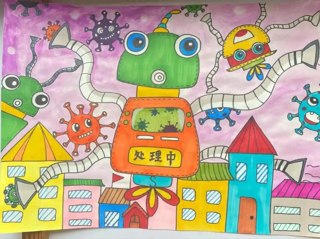 分享一波小学生科技画,需要的家长可以点赞收藏,画时好找. 线 - 抖音