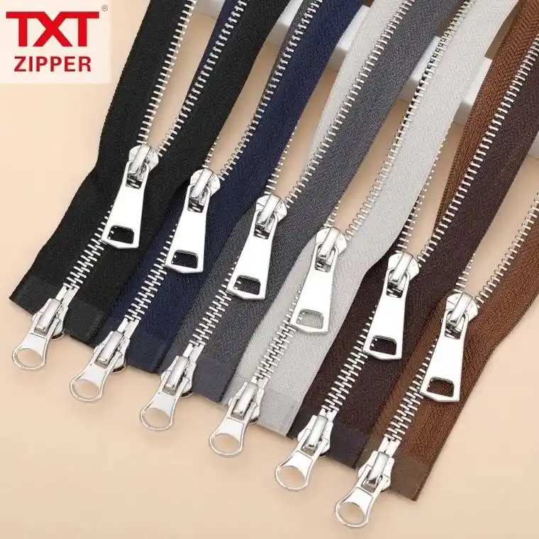 金属拉链,羽绒服外套拉链,多色现货,支持定做#看上的亲赶紧砸 - 抖音