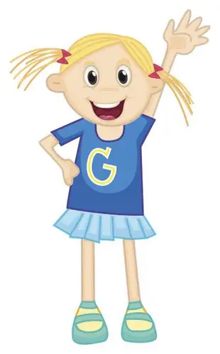 女生 站立设计模板