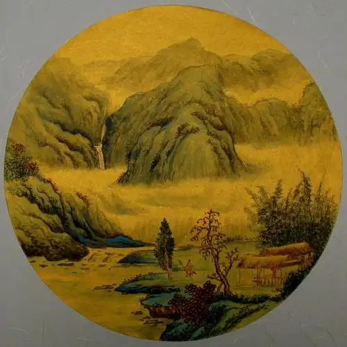 国画山水百图139小品圆形5