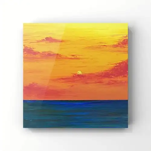 油画棒夕阳无限好附步骤色号