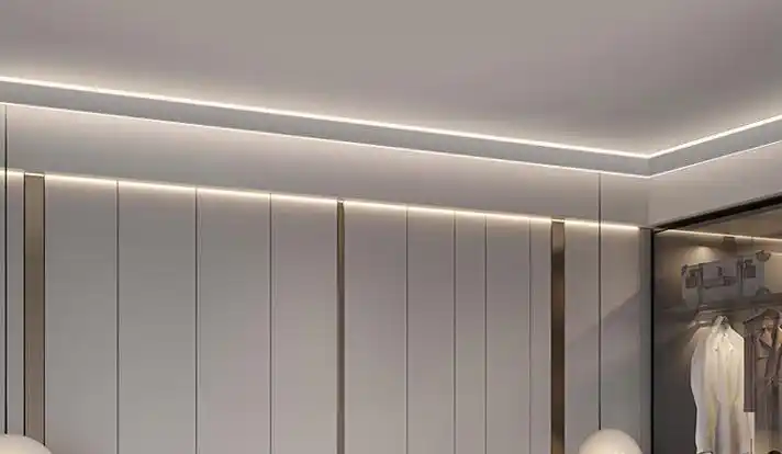 线灯led发光顶角线灯客厅天花免吊顶开槽阴角墙角灯明装石膏线条灯条