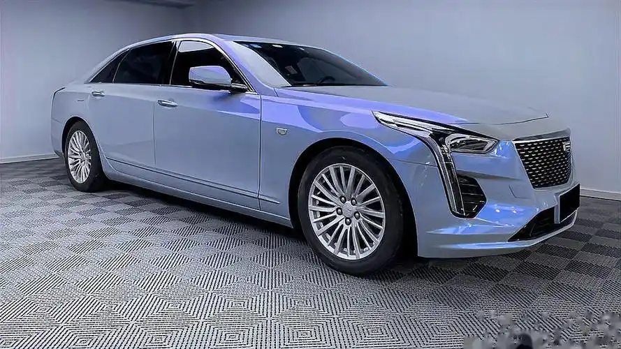 凯迪拉克ct6改色膜一姐双色糖果闪亮灰,高级的灰,清雅的蓝