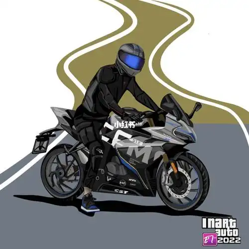 春风250sr丨插画手绘