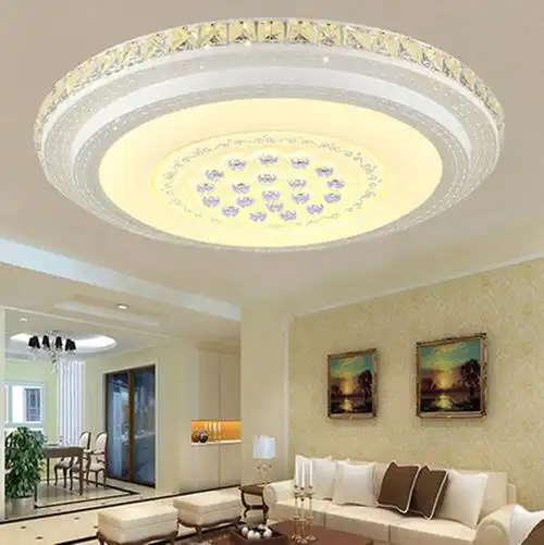 新款led客厅灯圆形卧室灯温馨吸顶灯调光灯大气现代简约吸顶灯具价格