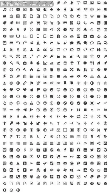 网页小图标矢量素材