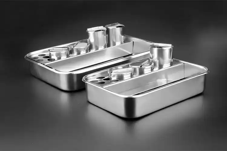 王太医 不锈钢治疗盘换药盘托盘方盘防碘伏方盘不锈钢医院方盘医用方