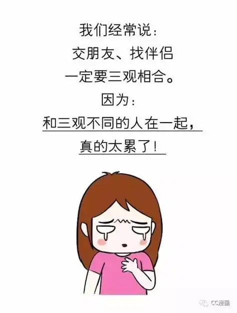 三观不合是啥子意思