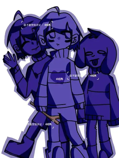 frisk #chara #小羊 #undertale