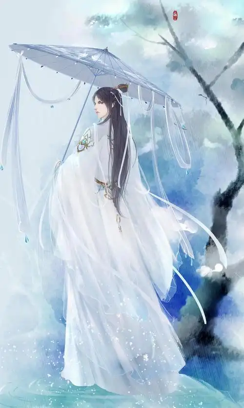 古风美男,游戏,仙侠,古风,插画剑网三 蓬莱 绘师:北辰初雪