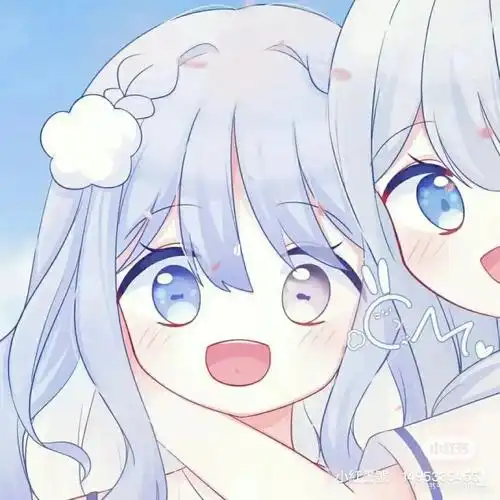 蓝色系列的闺蜜头像