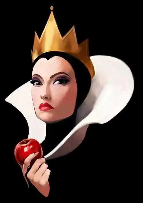 白雪公主的后妈怎么画简笔画