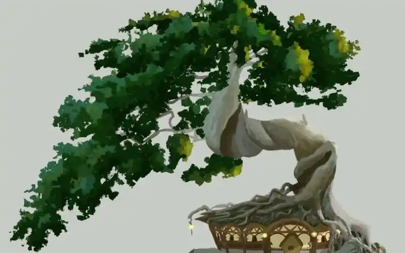 活动  【procreate】速涂-歪脖子树