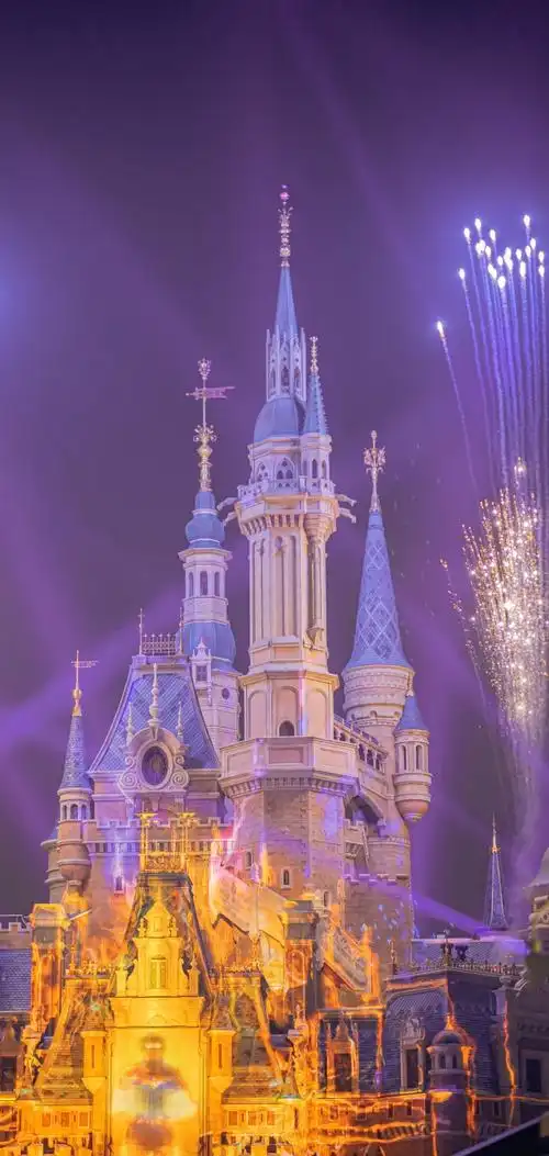 迪士尼 |城堡壁纸|#手机壁纸##聊天背景图