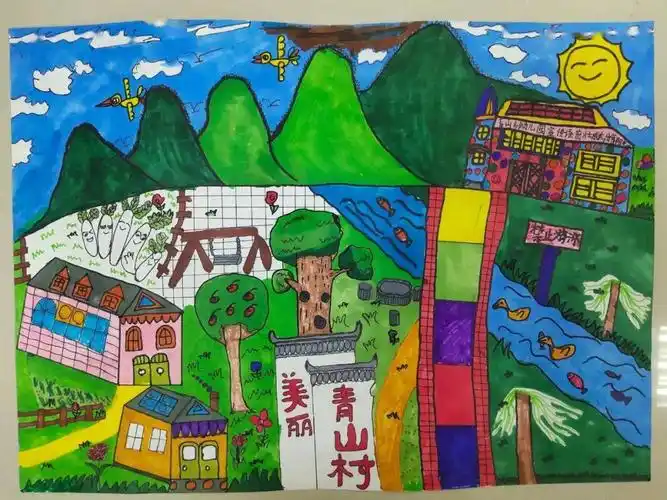 我心目中的新农村人居环境我眼中的家乡变化主题绘画获奖作品展播二