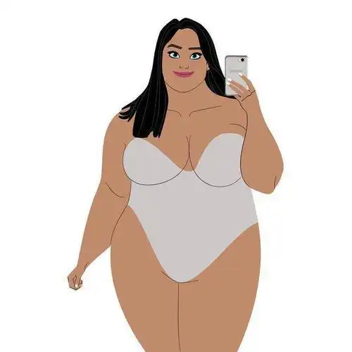 漫画艺术家gabriele pennacchioli 笔下的胖女孩可爱有趣的卡通大码