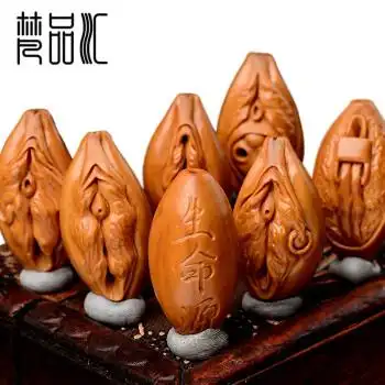 梵品汇 橄榄核雕手串男素核 生命之源橄榄胡手链项链挂件 自戴把玩送