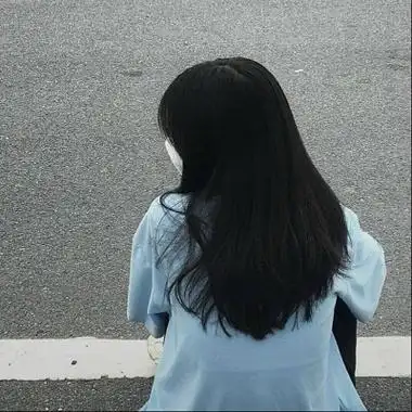 ins风不露脸的女生背影头像图片