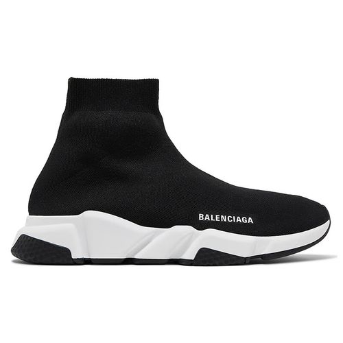 巴黎世家(balenciaga)男鞋 男士织物徽标印花针织弹力袜子鞋休闲运动