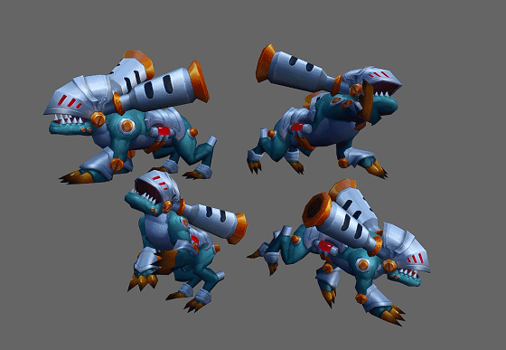 卡通 手绘机械兽【24组动画】 机器动物  robot  机器猎狗