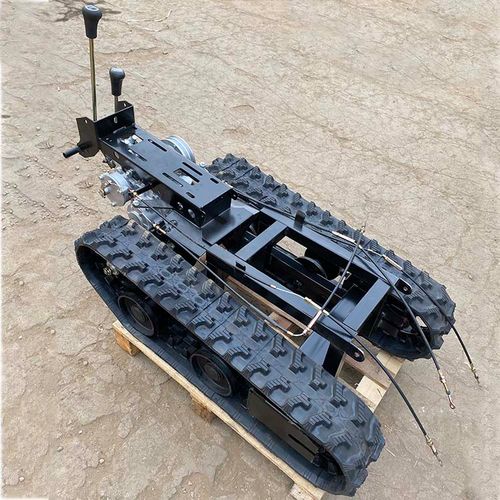 小型履带底盘行走总成改装农用旋耕开沟机配件全地形爬坡运输车