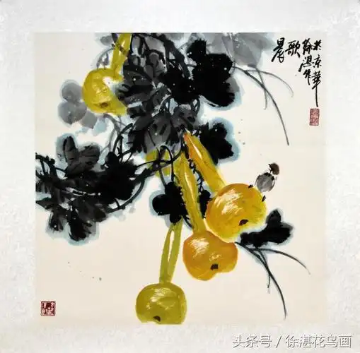 福禄吉祥图——徐湛教授高研班第四次集中"葫芦的画法"