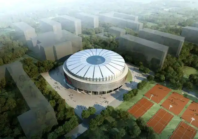 附 寿县一中多功能体育馆设计效果图