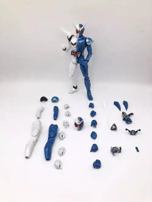 假面骑士w 獠牙扳机 双形态 真骨雕,重涂制作