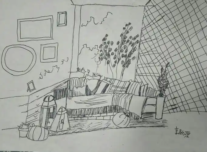 4.7丹尼斯校区学院素描班周六下午班《室内速写》