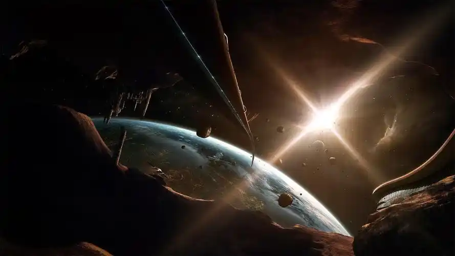 唯美太空宇宙景象高清桌面壁纸