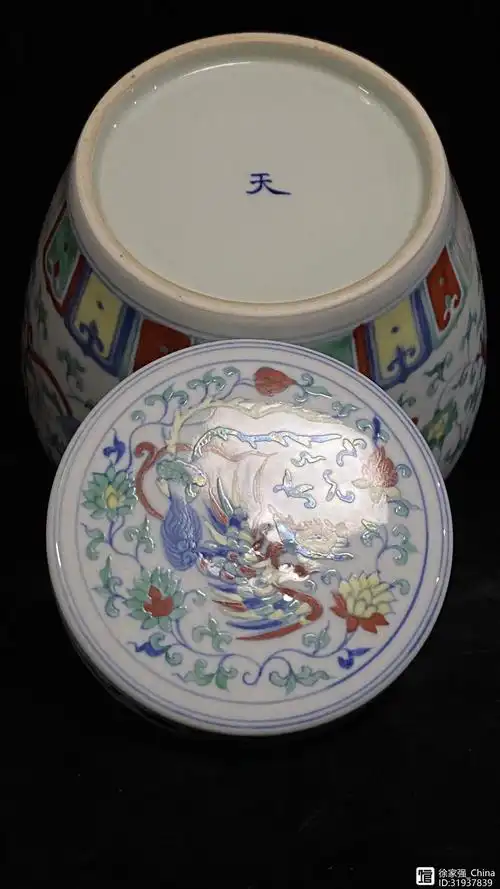成化斗彩龙凤纹天字罐～真品欣赏,成化斗彩特征与鉴定