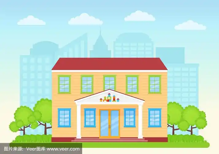 幼儿园正面幼儿园建筑正面