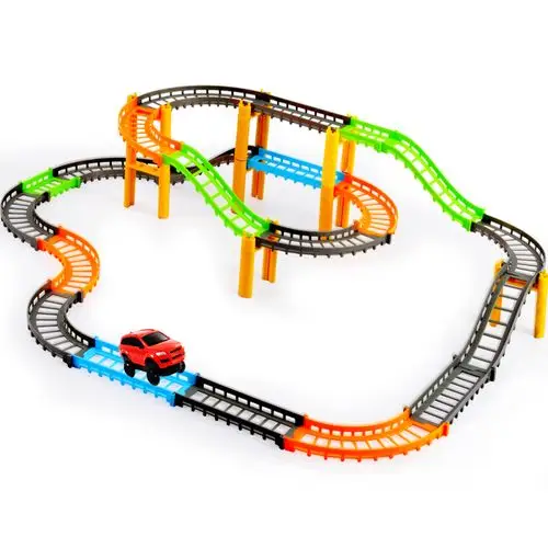 特价包邮 儿童礼物电动小汽车玩具赛道百变轨道车 电动小汽车轨道