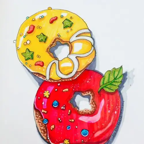 马克笔·甜甜圈