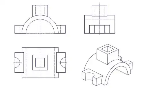 工程制图!画三视图!物体如图!急求!刚玩没财富!