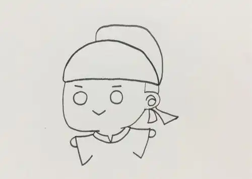 卡通杜甫简笔画怎么画彩色杜甫简笔画绘画过程