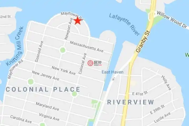 美国佛吉尼亚州诺福克5卧2卫的房产