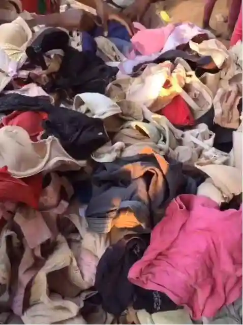 实拍非洲的二手市场,二手内衣生意火爆,没有试衣间当场试穿!